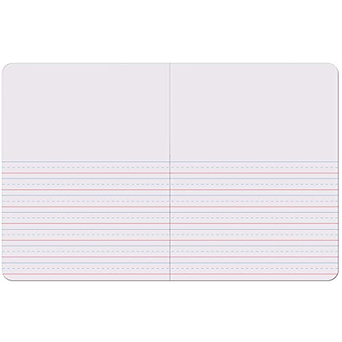 Pacon® Primary Composition Book, Book Bound, D'Nealian/Zaner-Bloser, 1/2" x 1/4" x 1/4" Picture Story Ruled, 9-3/4" x 7-1/2", 100 Sheets, Pack of 6