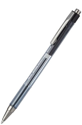 PILOT The Better Ball Point Pen Refillable & Retractable Ballpoint Pens, Medium Point, Black Ink, 12-Pack (30005) - color: Black Ink, size: 12 Count (Pack of 1), style: Medium Point
