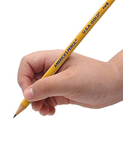 Cra-Z-Art U.S.A. Gold Pre-sharpened American Wood Cased #2 HB Yellow Pencils, 96 Pack - size: 1 Count (Pack of 96)