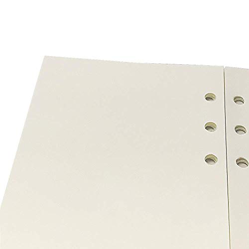 A6 Binder Refills Blank, Spiral Notebook Plain Refill, Planner Inserts Blank Paper for Filofax/Personal Journal, 45sheets/90pages,Harphia (Harphia A6 3.74 x 6.77'',Blank) - color: Blank Paper, size: A6