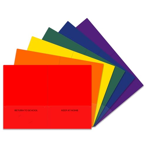 StoreSMART® School/Home Folders - 6-Pack - 6 Colors! - Letter-Size Twin Pocket - Durable, Archival Plastic - Made in U.S.A - SH900PCP6ENG - size: 1 six-pack (6 total)