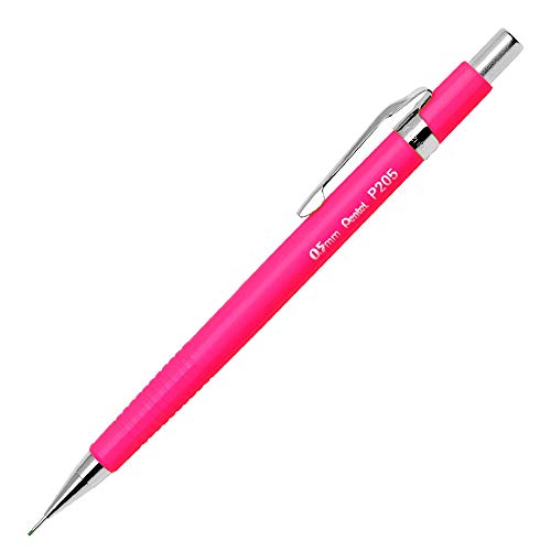 Pentel P205-F - Sharp Mechanical Drawing Pencil 0.5 mm, Barrel Pink - color: Pink Fluo