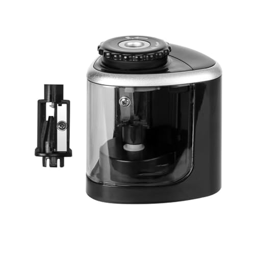 1PCS Pencil Sharpener -Sharpener for Wood & Graphite Pencils - Portable for Home, Office (Black) - color: Black