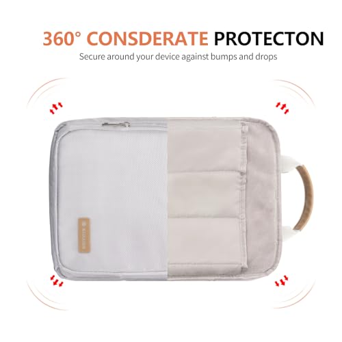 13.3-14 Inch Laptop Sleeve Bag, Laptop Bag for 14'' MacBook Pro M4 2024,14'' MacBook Pro M3&M2&M1 2023/2021, 13.6/13'' New MacBook Air M3/M2 2024/2022,Tab S8 Ultra 14.6",with Shoulder Strap(Silver) - color: Silver, size: 13.3-14 Inch