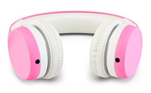 Children Kids Children's Volume Limited Headphones for Kids Foldable (Pink) - color: Pink