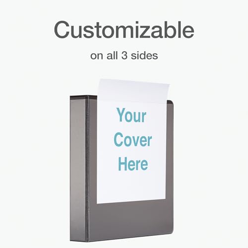 Oxford Ring Binders, 1.5" Round Ring Binders, View Binder, Covers on 3 Sides, XtraLife Hinge, Non-Stick, PVC-Free, Black, 350 Sheet Capacity (1002548) - color: Black, size: 1.5 Inch