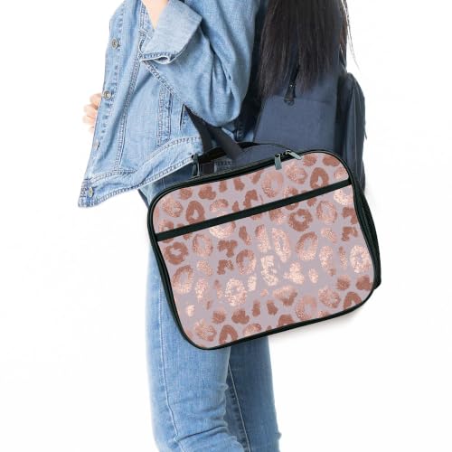 Leopard Lunch Bag Insulated Reusable Lunch Box Kids Girls Boys Cooler Thermal Tote Bag For Men Women School Work Picnic - color: Leopard
