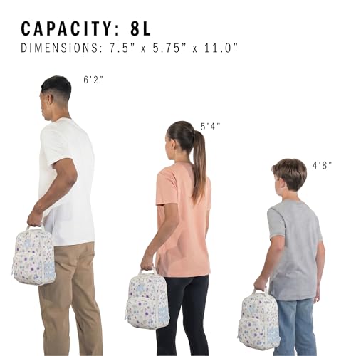 adidas Kids Santiago Lunch Bag for Girls & Boys – Insulated Cooler Lunchbox, 8L - color: 4.0/in Bloom Floral Warm Vanilla/ Off White