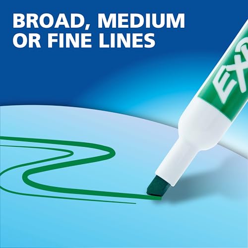 EXPO Dry Erase Markers, Low Odor Ink, Black, Chisel Tip, 36 Count - Easily Erases, Ideal for Classroom, Home, Office, Back to School, Teacher Supplies - size: Chisel