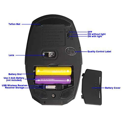 Wireless Iron Man Mouse 2.4G Optical Computer Mouse for Desktop Laptop PC Mac (Black) - color: Black
