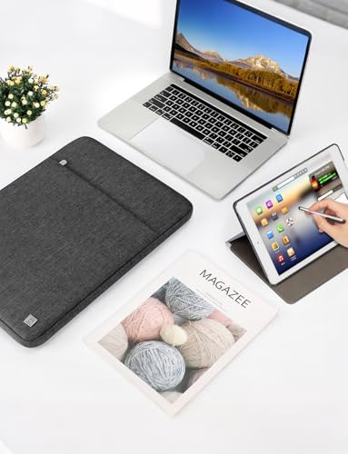 DOMISO 17 inch Laptop Sleeve Case Notebook Bag Protective Carrying Handbag for 17.3" Dell Inspiron/MSI GS73VR Stealth Pro/IdeaPad 300 320 321/HP Envy 17/LG Gram 17"/ASUS ROG Strix GL702VS,Dark Grey - color: Dark Grey, size: 17 inch