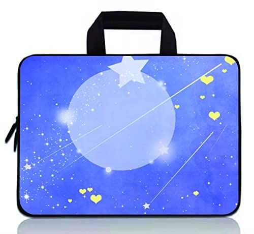 11 11.6 12 12.1 12.5 inch Laptop Carrying Bag Chromebook Case Notebook Ultrabook Bag Tablet Neoprene Sleeve (Blue Starry Sky) - color: Blue Starry Sky