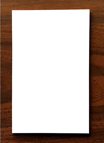 Blank Note Pad, 5" x 8", 50 Sheets, Heavyweight, Very Nice Paper - size: Blank Note Pad