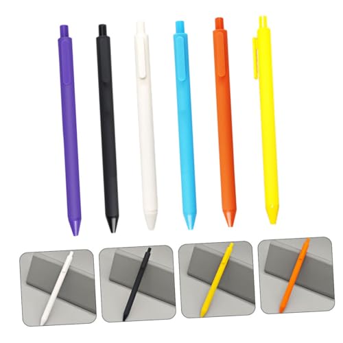 HANABASS 12pcs Retractable Gel Pens with Quick Dry Ink and Comfortable Plastic Grip, Smooth Writing Pens for Exams and Daily Journaling, Minimalist Stylish Design for Office and School Use