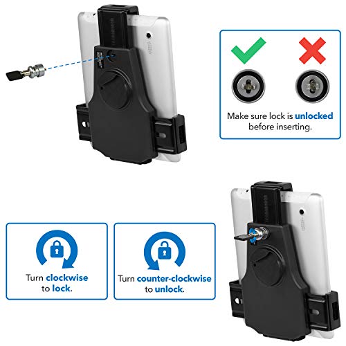 Mount-It! Secure Universal Tablet POS Kiosk Stand with Locking Clamp & Bolt-Down Base, 360° Rotation & +80°/-65° Tilt, Wall or Counter Mount for 7.9"–11" Tablets, iPad, Galaxy Tab & Surface Go - size: Counter - Wide Base
