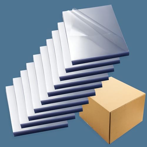 HOUYEE 8 Mil 1000 Pack Clear Binding Presentation Covers, PVC Report Covers, 8-1/2 x 11 Inches, Letter Size (100P X 10) - size: 8mil,1000P