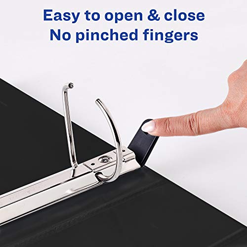 Avery Heavy-Duty View 3 Ring Binder,3 Inch One Touch EZD Rings,670-Sheet Capacity,3.5 Inch Wide Spine,1 Black Binder (79693),(Pack of 4) - size: 3" (Pack of 4)