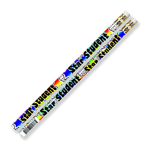 Musgrave Pencil Co Star Student Motivational Pencils School Supplies - size: 12 Count (Pack of 1)