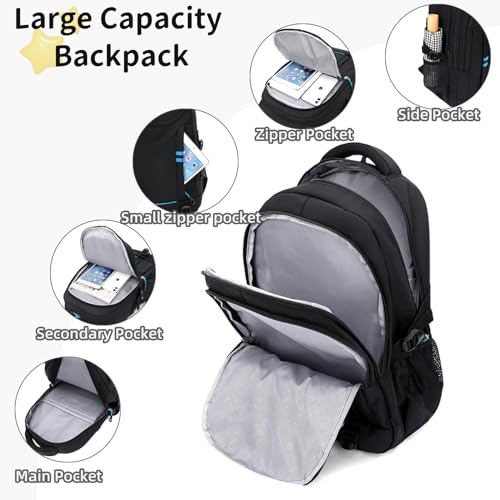 Rolling Backpack for Boys Elementary School Bag with Wheels Travel Trolley Bag 2 wheels and 6 wheels - color: Black/Red 2 Wheels, size: 2 wheels