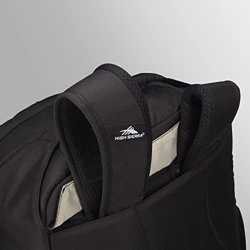 High Sierra Freewheel Pro Wheeled Backpack, Rolling Laptop Bag for Travel, Fits most 15” Laptops, 40L, Black - color: Black, size: 21" Height