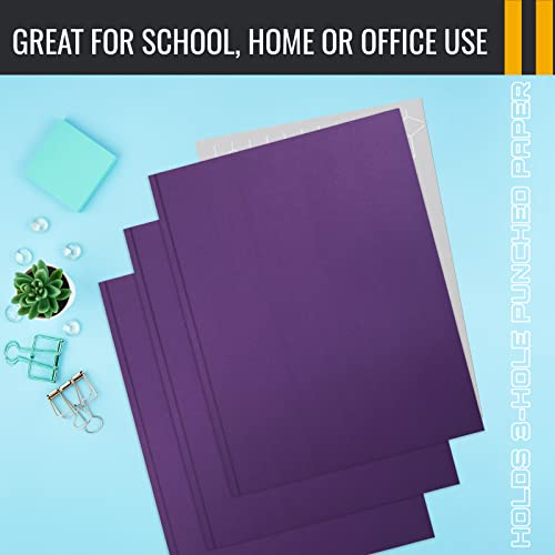 Better Office Products Purple Paper 2 Pocket Folders with Prongs, 50 Pack, Matte Texture, Letter Size Paper Folders, 50 Pack, with 3 Metal Prong Fastener Clips, Purple - color: Purple