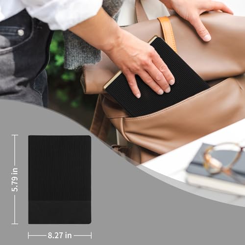Lined Journal Notebook for Work College Ruled Notebook 5.79" x 8.27" A5 PU Leather Daily Journaling Notebook 216 Pages for Women Men Daily Writing Business School Travel Gift (Black) - color: 07-Black-1pack, style: A5 Lined 216pages