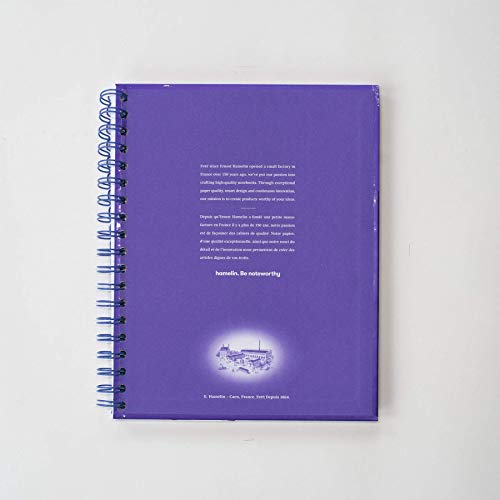 Hamelin 1 Subject College Ruled 7x10 Spiral Bound Notebook ULTRA Violet 3-PACK