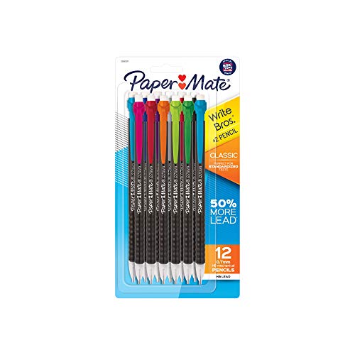 Paper Mate Write Bros. Classic Mechanical Pencils, 1 Dozen - size: 12 Count (Pack of 1)