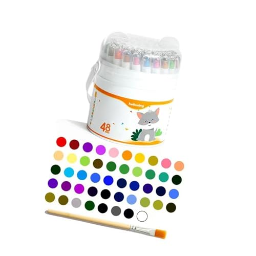 Twistable Crayon, Smooth Gliding Drawing Crayon Water Cleanable Washable CrayonSet, Perfect for Youngly Artists and Beginner Smooth Coloring - color: 48 Colors