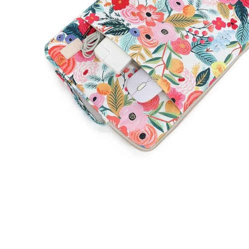 Laptop Sleeve 13.3 inch14 Inch, 15.6inchWater Resistant Traveling Computer Cover with Handle, Shockproof Protective Carrying Laptop Case (Y8-Garden Rose, 12.5 inch-13.5 inch) - color: Y8-Garden Rose, size: 12.5 inch-13.5 inch