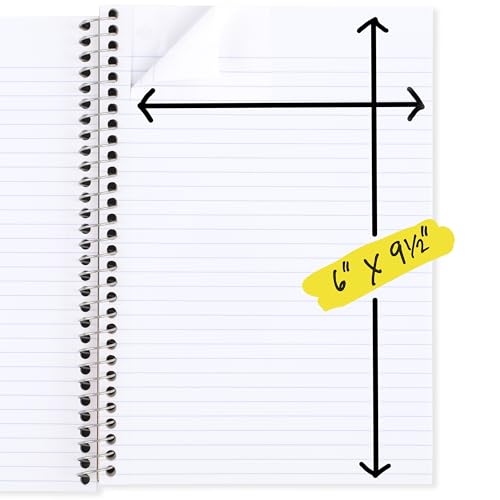 Five Star Spiral Notebook, 2 Subject, College Ruled Paper, 6" x 9-1/2", 80 Sheets, Fights Ink Bleed, Water Resistant Cover, Seaglass Green (840029CH1-ECM) (Pack of 12) - color: Seaglass Green, size: Pack of 12