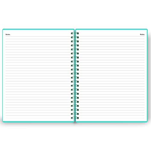 Undated Daily Planner - Undated Planner with Hourly Schedules, Action Items and Follow-up, A4 Daily Organizer Notebook to Increase Productivity, Appointment Book for Time Management, 8.5 × 11 Inch - color: Turquoise