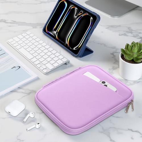MoKo 9-11 Inch Padded Tablet Sleeve Protective Carrying Case for 11" iPad Air M4 2026, iPad A16/Pro 11 M5, i-Pad 10th/Air 5/4th 10.9, iPad9/8. 10.2, Tab S8/S9 11, Tablet Bag with Handle, Lilac - color: Lilac, size: 9-11 Inch