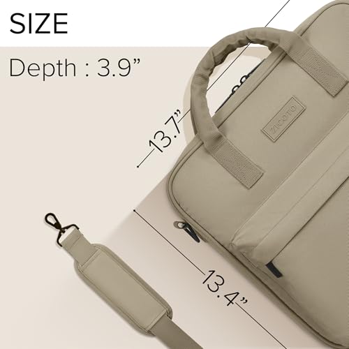 Sturdy 3 Ring Zipper Binder with Strap - 2" Binder with Pockets Holds 500 Sheets, Laptop & More - Durable & Easy to Carry - color: Mud