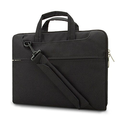 Lacdo 16 inch Laptop Bag for 16 inch New MacBook Pro M5 Pro/Max A3428 A3429 (2026), M4/M3/M2/M1 Pro/Max A3403 A3186 A2991 A2780 A2485 A2141 2024-2019, 15 inch Surface Laptop 7th Computer Bag, Black - color: Black, size: New MacBook Pro 16 Inch