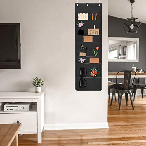 ABC life Hanging Wall File Organizer, 2 Packs, 10 Pocket Office, Home, Classroom, 6 Removable Poly Hanging File Folders, Wall Folder Organizer, Back to School Supplies | 10 Pocket, for Office, Home, Classroom, 6 Removable Poly Hanging File Folders, Wall F