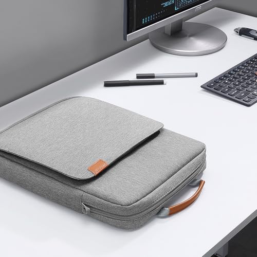 KIZUNA Tablet Sleeve Case 12.5 Inch Shoulder Bag for 13" 13.6" Macbook Air M3 M2/ MacBook Pro 14 M1 M2/ 12.9" 13" iPad Pro M4/ iPad Air M2 Tablet / 13 inch Surface Pro 10 9 8/13.4" XPS 13 Samsung,Grey - color: Grey, size: 12-13 Inch / MacBook Air 13 M3 20