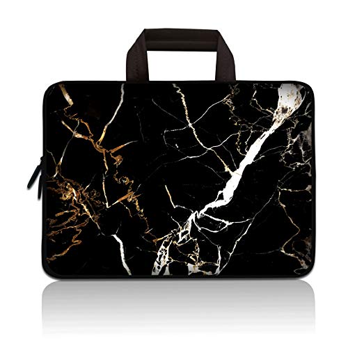 Universal 7-9 inch Tablet Sleeve Ultra-Portable, Neoprene Carrying Sleeve Case Bag Compatible with 7" 8" 8.5" 8.9" 9" Apple iPad mini, Samsung, Google, HP, Acer (Black Marble) - color: Black Marble