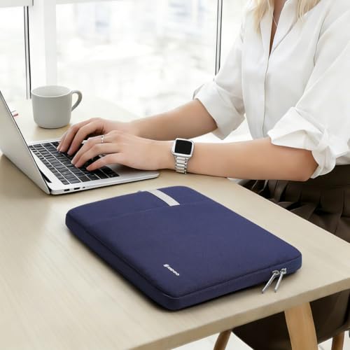 NIDOO 10 inch Laptop Sleeve Tablet Bag Carrying Case for 11 inch iPad 2025/11" iPad Air M4 M3/ 11" iPad Pro M5 M4/ 11" Samsung Galaxy Tab S9 S8 / Lenovo Tab M11 Water Resistant Computer Pouch, Blue - color: Blue, size: 10-11 Inch