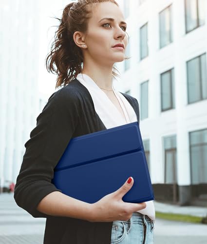 Hamile for iPad 11th 10th Generation Case with Keyboard - 7 Colors Backlit Wireless Detachable Folio Keyboard Cover with Pencil Holder for iPad A16 11-inch 2025 10th Gen 10.9 Inch 2022 (Navy Blue) - color: Navy Blue