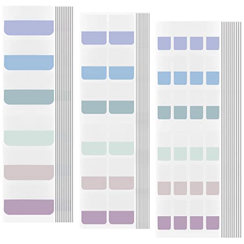 AVECMOI Sticky Index Tabs for Notebooks Binders, 420 Pieces, Divider Page Markers Book Tabs, Neutral Labels Tabs for File Folders, Calendar, Planner, Morandi