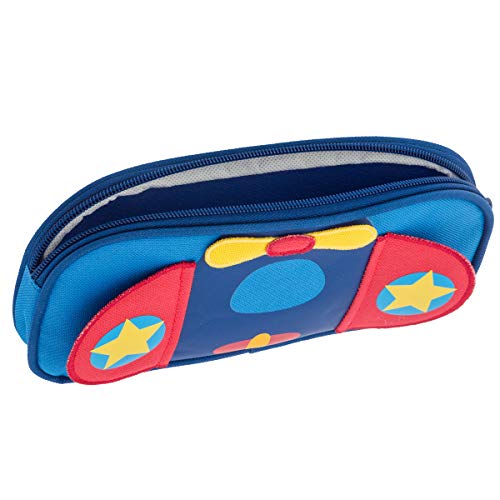 Stephen Joseph Pencil Pouches - Back to School Supplies for Kids - color: Airplane