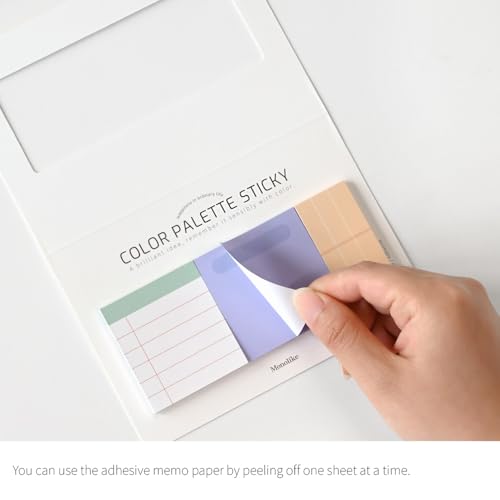 Monolike Color Palette Sticky Plan 30p Series. 2 A Set 4P - Self-Adhesive Memo Pad 30 Sheets - color: Plan 30p Series. 2 a