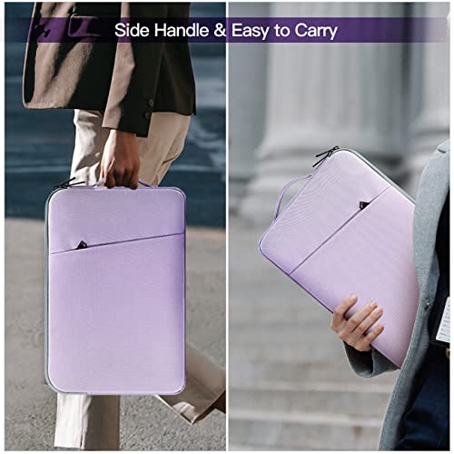 15.6 Inch Laptop Sleeve Case Water-Resistant Computer Bag with Handle for HP Lenovo Dell ASUS Acer Chromebook 15 / HP Envy X360 15.6 / Acer Aspire 15 / Dell Inspiron 15 / Lenovo IdeaPad 15.6 -Purple - color: Purple, size: 15.6 inch
