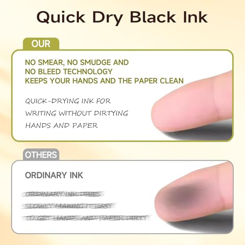 Beige Cream Gel Pens 12PCS Value Pack, Cute Aesthetic Neutral Black Ink Retractable Pens, 0.5mm Fine Point Quick Dry Smooth Writing for College School Supplies, Note Taking & Office Essentials - color: 12 Beige Black Ink