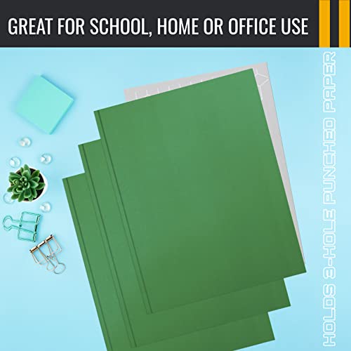 Better Office Products Green Paper 2 Pocket Folders with Prongs, 50 Pack, Matte Texture, Letter Size Paper Folders, 50 Pack, with 3 Metal Prong Fastener Clips, Green - color: Green