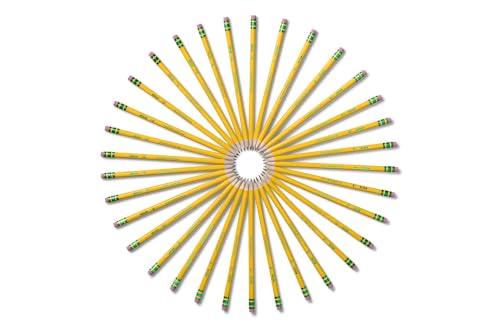 Ticonderoga Wood-Cased Pencils, Pre-Sharpened, 2 HB Soft, Yellow, 10 Count