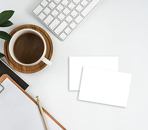 Home Advantage 3.5x5 Blank Index Cards - 50 Pack of Heavy Duty Bleed Proof Note Cards & Flashcards - size: 3.5x5