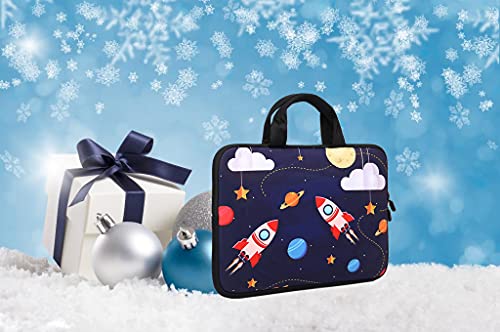 11" 11.6" 12" 12.1" 12.5" inch Laptop Carrying Bag Chromebook Case Notebook Ultrabook Bag Tablet Cover Neoprene Sleeve Fit Apple MacBook Air Samsung Google Acer HP DELL Lenovo Asus (Cool Rocket) - color: Cool Rocket
