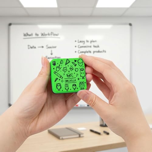 OWLKELA 30Pcs Dry Erase Erasers, Magnetic Whiteboard Eraser, Mini Whiteboard Cleaning Pads for Classroom, Office and Home, Green&Yellow - color: Green & Yellow, size: 30 Pcs